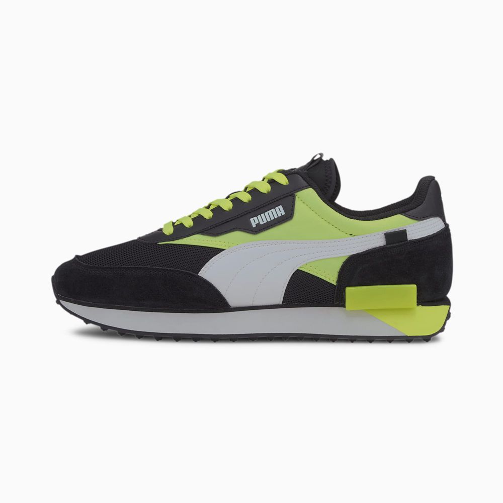 Puma Future Rider Neon Play Férfi Sportcipő - Fekete/Sárga ( Hungary - QPAGC2064 )